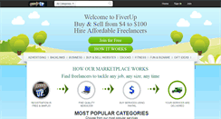 Desktop Screenshot of fiverup.com